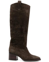 ADRIANNA FERETTI - Suede Pointed-Toe Boots - Lyst