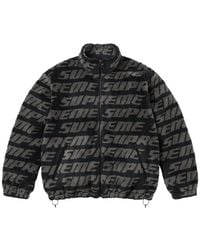 Supreme - Logo-Jacquard Fleece Jacket - Lyst