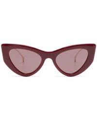 Gucci - Double G Cat-Eye Sunglasses - Lyst