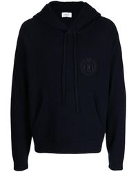 Bally - Logo-embroidered Drawstring Hoodie - Lyst