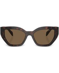 Prada - Tortoiseshell-Effect Cat-Eye Sunglasses - Lyst