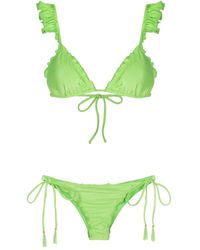 Brigitte Bardot - Set Bikini Con Ruches - Lyst