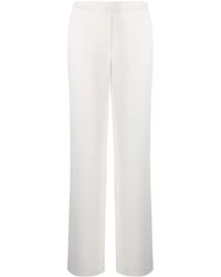 P.A.R.O.S.H. - Wide-Leg Pants With Smooth Front - Lyst