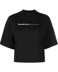 Palm Angels - Slogan-Print Cotton Tee - Lyst
