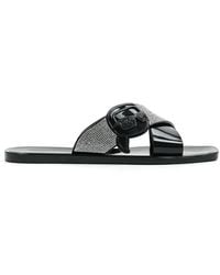 KARL LAGERFELD - Ikon Nft Crystal-Embellished Slides - Lyst