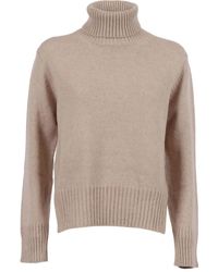 Kangra - Maglione A Collo Alto Con Orlo A Coste - Lyst