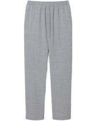 Lacoste - Elasticated-Waistband Logo-Patch Trousers - Lyst