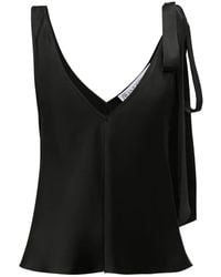 JW Anderson - Tie-Shoulder Silk Vest Top - Lyst