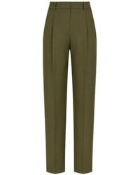 N°21 - Pantalon Droit À Design Plissé - Lyst