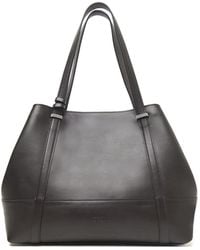 Peserico - Logo-Debossed Calf Leather Tote Bag - Lyst