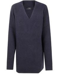 Y's Yohji Yamamoto - Ribbed Wool Long Sweater - Lyst