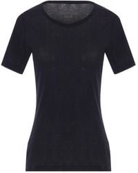 Yohji Yamamoto - Ribbed Crew-Neck T-Shirt - Lyst