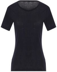 Yohji Yamamoto - Ribbed Crew-Neck T-Shirt - Lyst