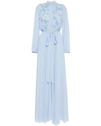 Saiid Kobeisy - Floral-Embroidered Kaftan Dress - Lyst