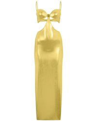 Roberto Cavalli - Cut-Out Bra Midi Dress - Lyst