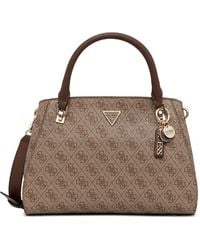 Guess - Monogram Charm Tote Bag - Lyst