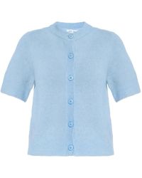 Samsøe & Samsøe - Sanoura Button Short-Sleeve Cardigan - Lyst