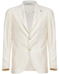 Tagliatore - Blazer Boutonné À Revers Pointus - Lyst