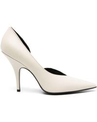Patrizia Pepe - 100mm Pointed-toe Leather Pumps - Lyst