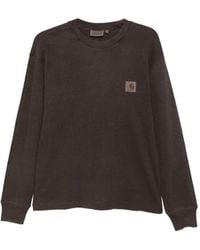 Carhartt - T-Shirt En Maille Gaufrée À Patch Logo - Lyst