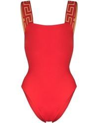 Versace - Greca Border swimsuit - Lyst