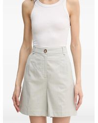 Benetton - Pantalones Cortos A Cuadros - Lyst