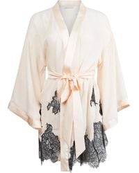 Fleur du Mal - Albornoz con aplique de encaje - Lyst