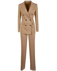 Tagliatore - Striped Double-Breasted Suit - Lyst