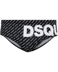 DSquared² - Logo-Print Swim Trunks - Lyst