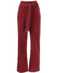3x1 Jeans Kelly a vita alta - Rosso