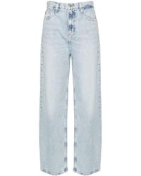 Calvin Klein - High-Rise Wide-Leg Jeans - Lyst