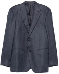 Canali - Herringbone-Pattern Notch-Lapels Jacket - Lyst