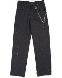 Song For The Mute - Long Work Straight-leg Jeans - Lyst
