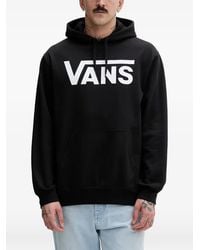 Vans - Logo-Print Drawstring Cotton Hoodie - Lyst