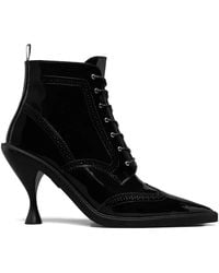 Thom Browne - 90Mm Wingtip Leather Boots - Lyst