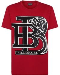 Billionaire - Logo-appliqué Cotton T-shirt - Lyst