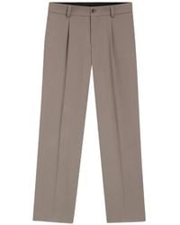 HUGO - Pleated-Detail Straight-Leg Trousers - Lyst
