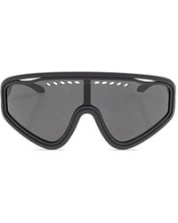 EA7 - Perforated Shield-Frame Sunglasses - Lyst