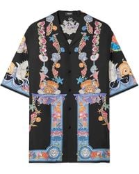 Versace - Coral Theatre Short-Sleeve Shirt - Lyst