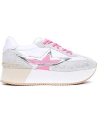Liu Jo - Dreamy 03 Glitter-Star Platform Sneakers - Lyst