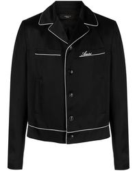 Amiri - Logo-Print Pyjama-Shirt Jacket - Lyst
