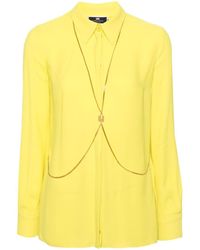 Elisabetta Franchi - Chain-link Crepe Shirt - Lyst