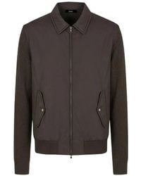 Herno - Panelled Zip-Up Jacket - Lyst