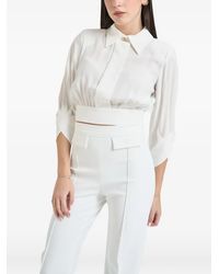 Elisabetta Franchi - Open-Back Button Shirt - Lyst