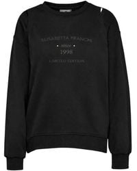 Elisabetta Franchi - Crew-Neck Sweatshirt - Lyst