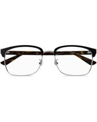 Gucci - Brille Mit Logo-Print - Lyst