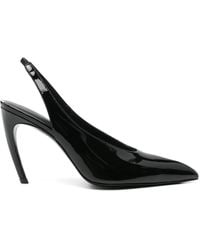 The Attico - Slingback 'Viper' Neri - Lyst
