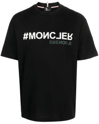 3 MONCLER GRENOBLE - T-shirt en coton à logo imprimé - Lyst