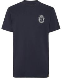 Billionaire - T-Shirt Con Stemma Ricamato - Lyst