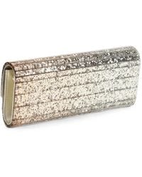 Jimmy Choo - Sweetie Glitter-Effect Clutch Bag - Lyst